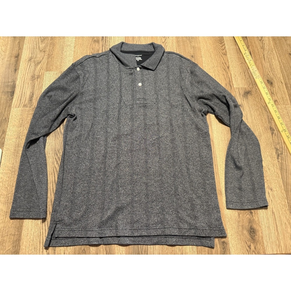 Covington Shirt, Men's Size Medium, Black, Long Sleeve, Polo Shirt